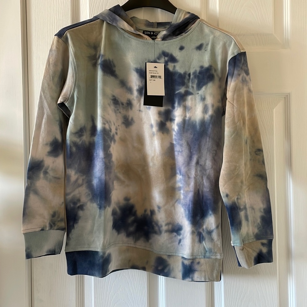 UNISEX tie dyed hippie 5th & Ryder hoodie